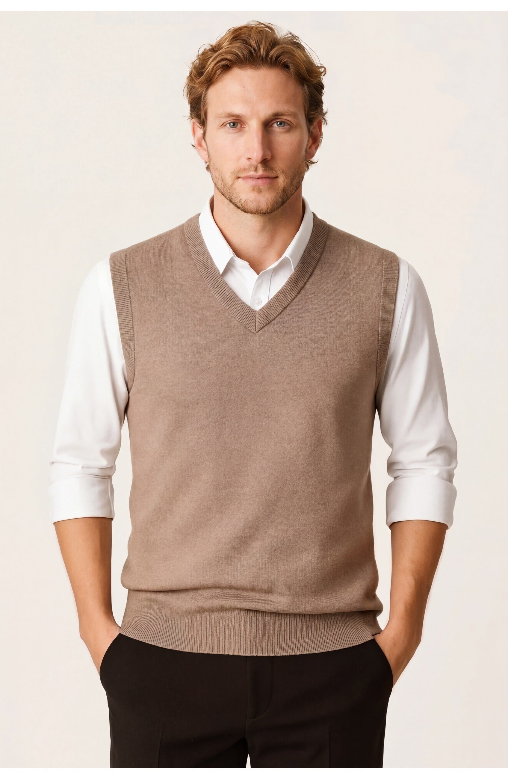 Men's V-Neck Pullover | Comfortable Fit | All Season