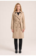 Women's Trench Coat | Double Breasted | Belted Waist
