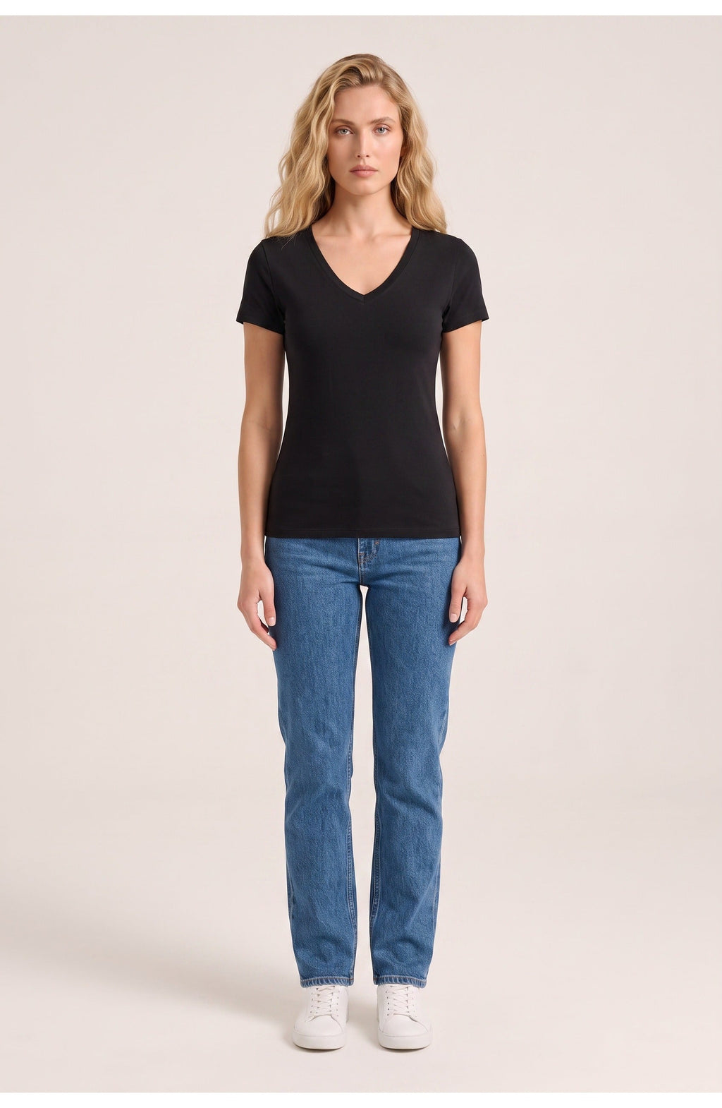Women's V-Neck T-Shirt | Short Sleeves | Slim Fit
