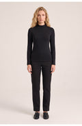 Women's Mock Neck Top | Long Sleeves | Slim Fit
