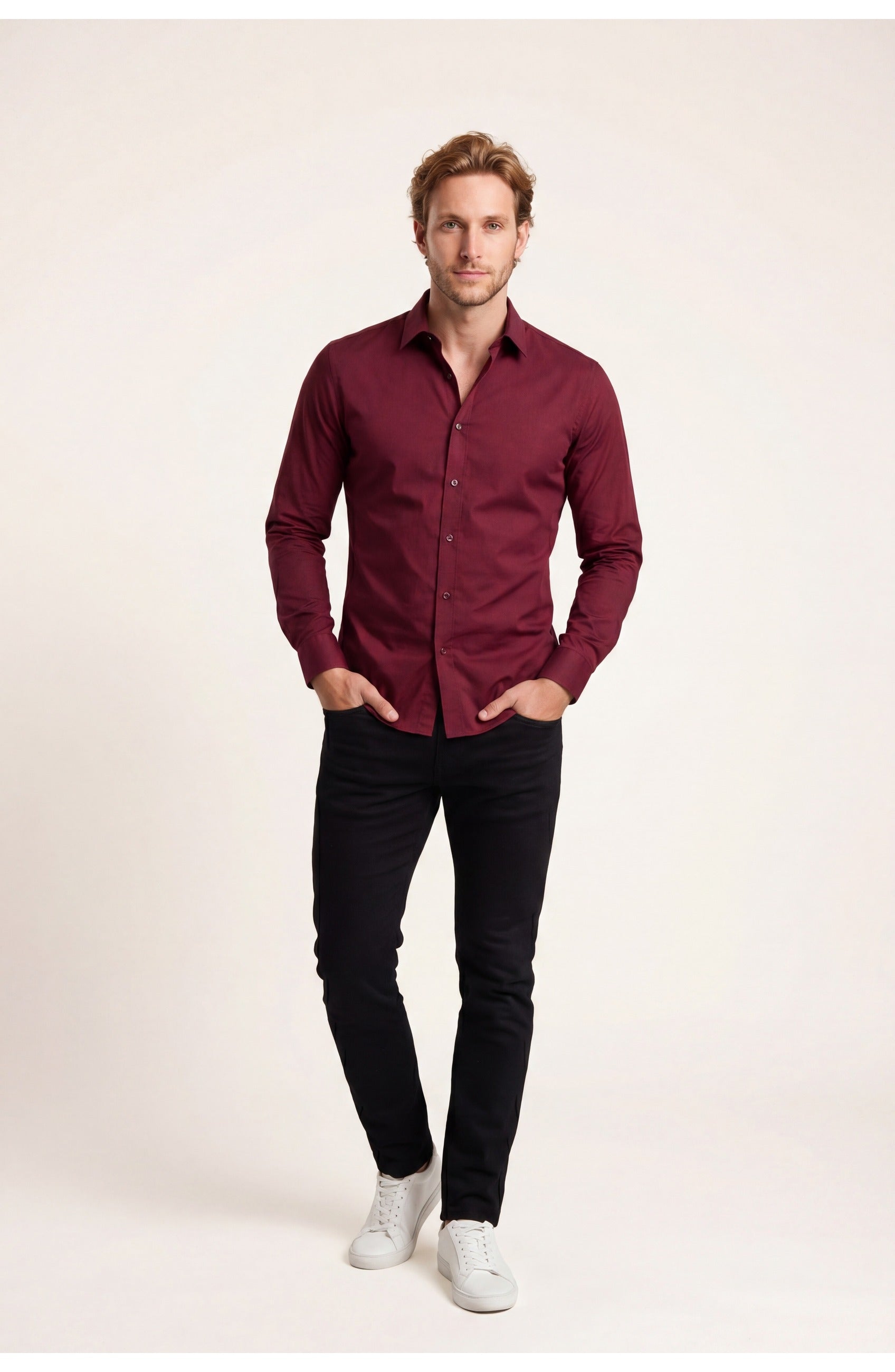 Men's Slim Fit Shirt | Long Sleeves | Casual Look