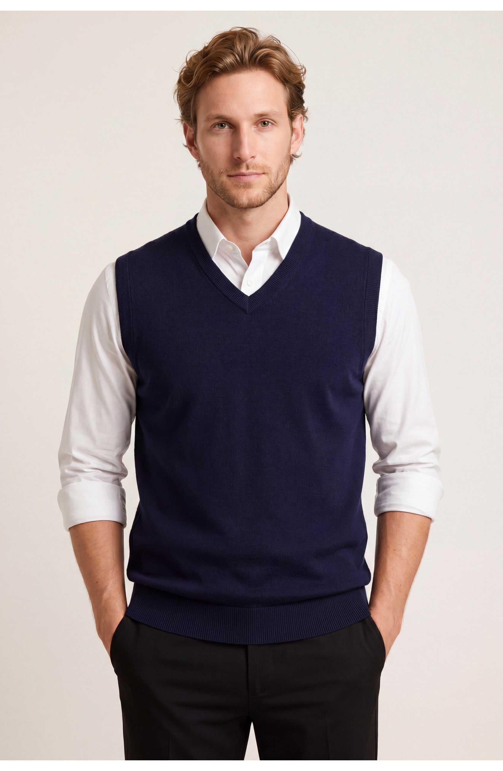 Men's V-Neck Pullover | Comfortable Fit | All Season