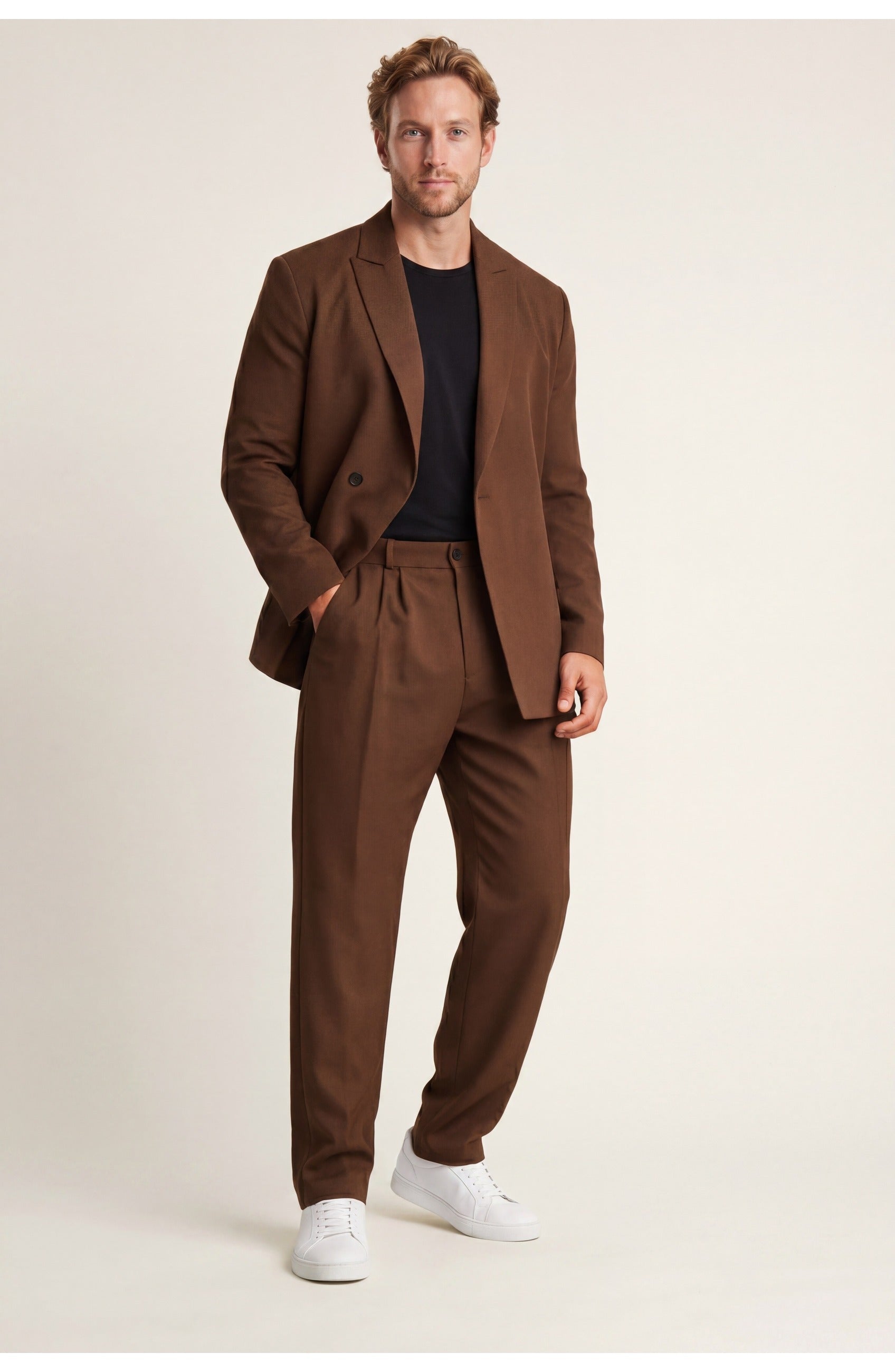 Men's Double-Breasted Suit | Classic Trousers | Formal Look