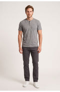 Men's Henley T-Shirt | Button Placket | Short Sleeves