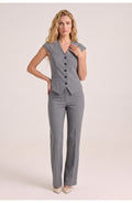 Women's Tailored Co-Ord Set | V-Neck Vest with Trousers | Chic Look