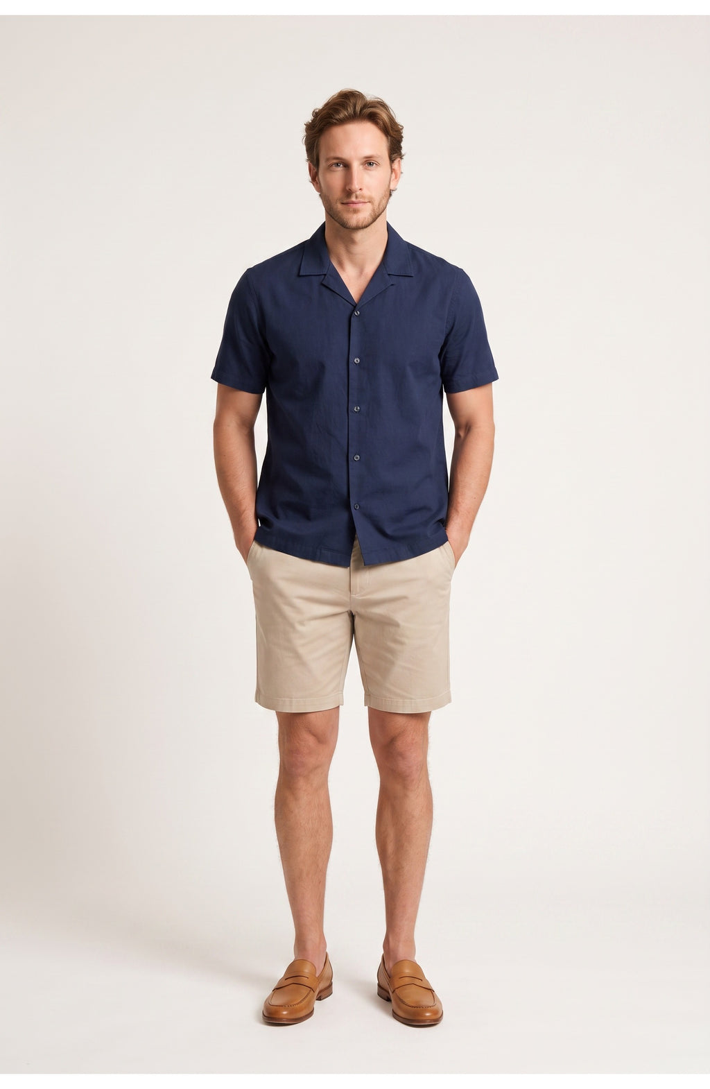 Men's Cuban Collar Shirt | Short Sleeves | Relaxed Fit