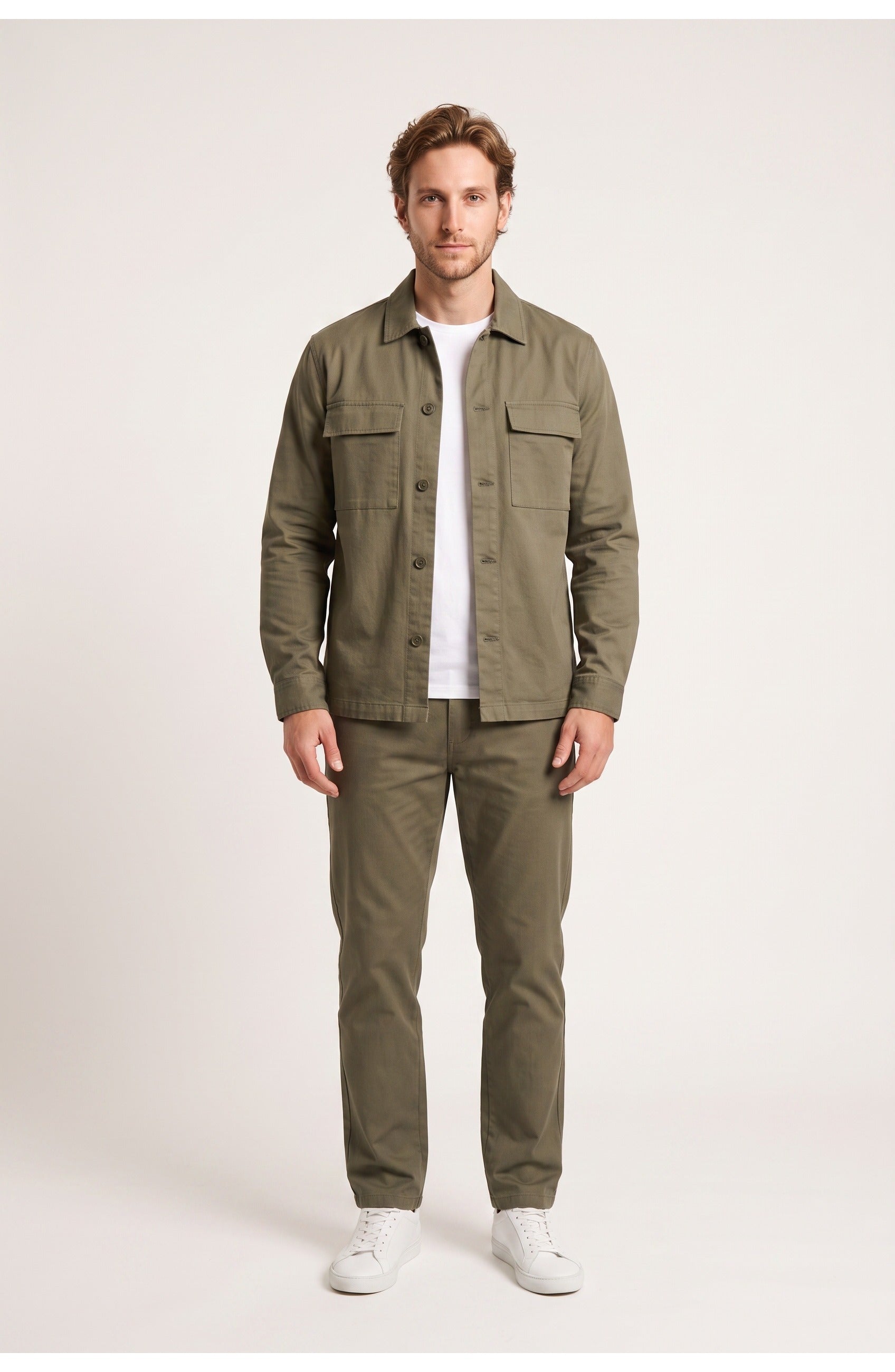 Men's Overshirt and Trouser Co-Ord Set | Utility Pockets | Straight Leg