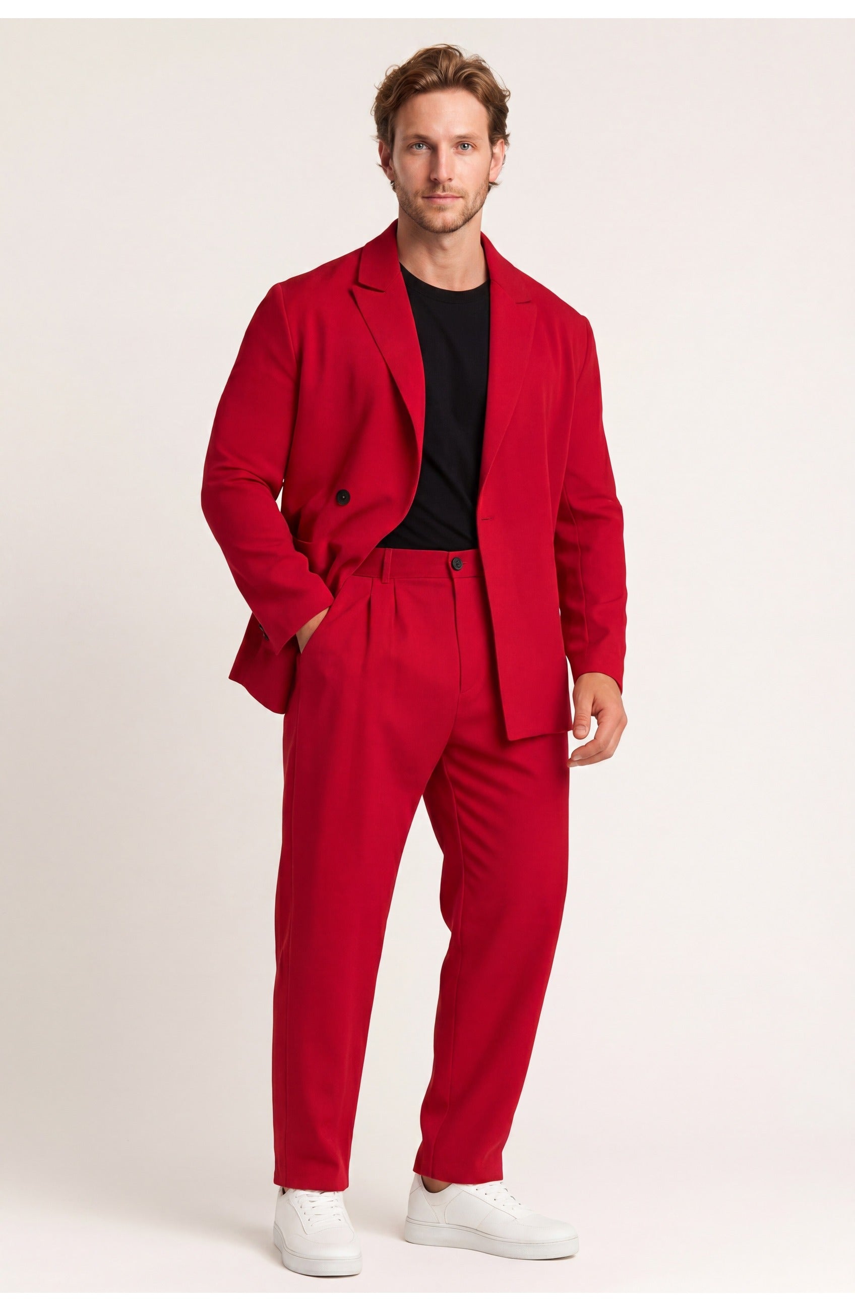 Men's Double-Breasted Suit | Classic Trousers | Formal Look