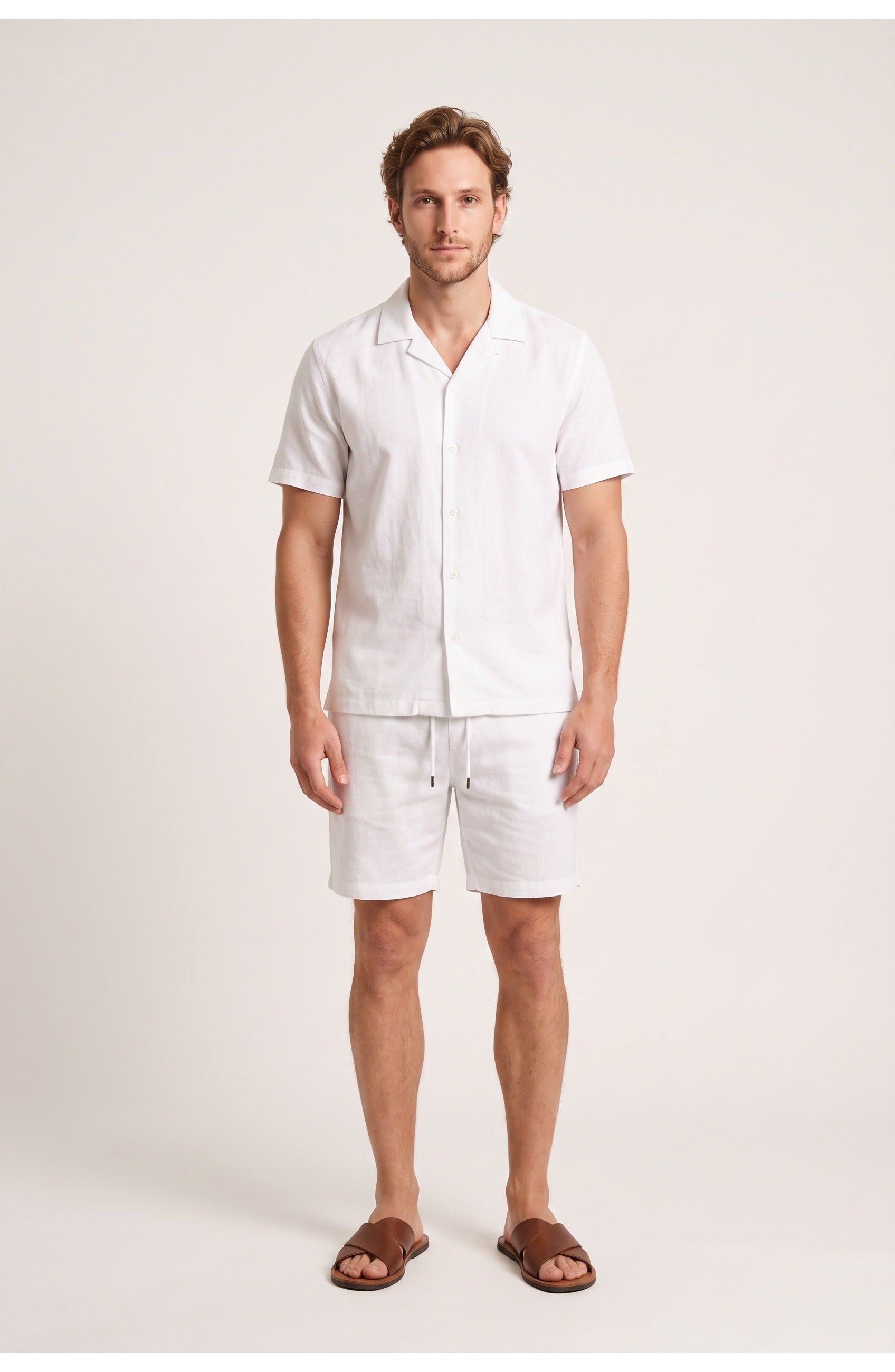 Men's Resort Co-Ord Set | Short Sleeve Shirt and Shorts | Relaxed