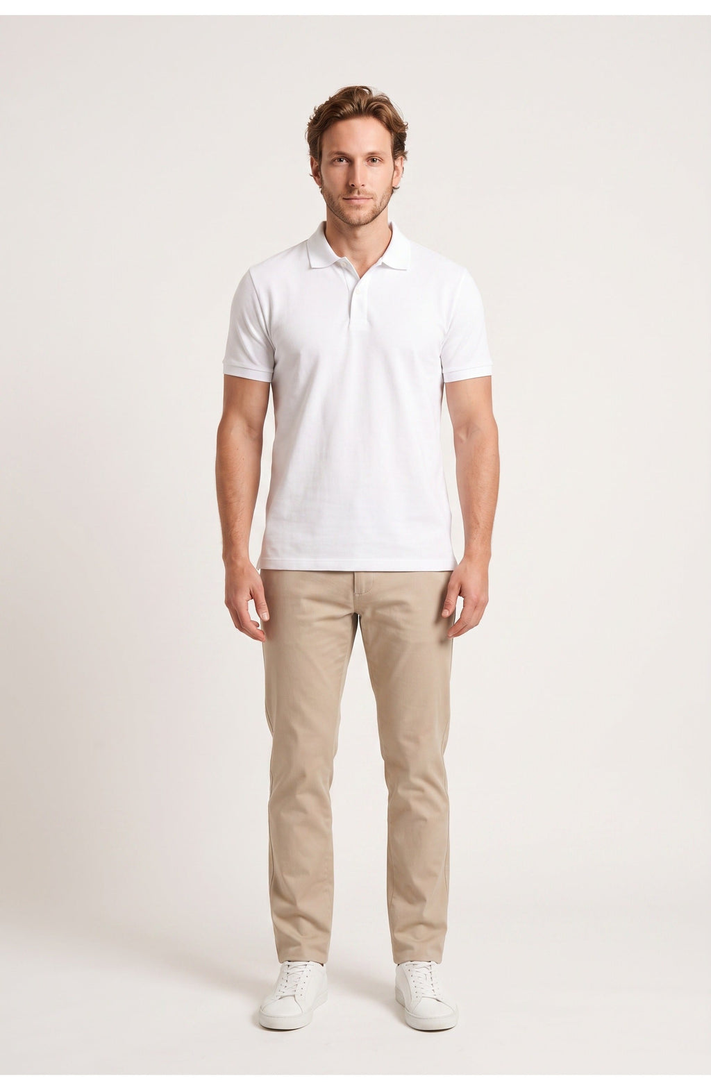 Men's Short Sleeve Polo | Ribbed Collar | Regular Fit