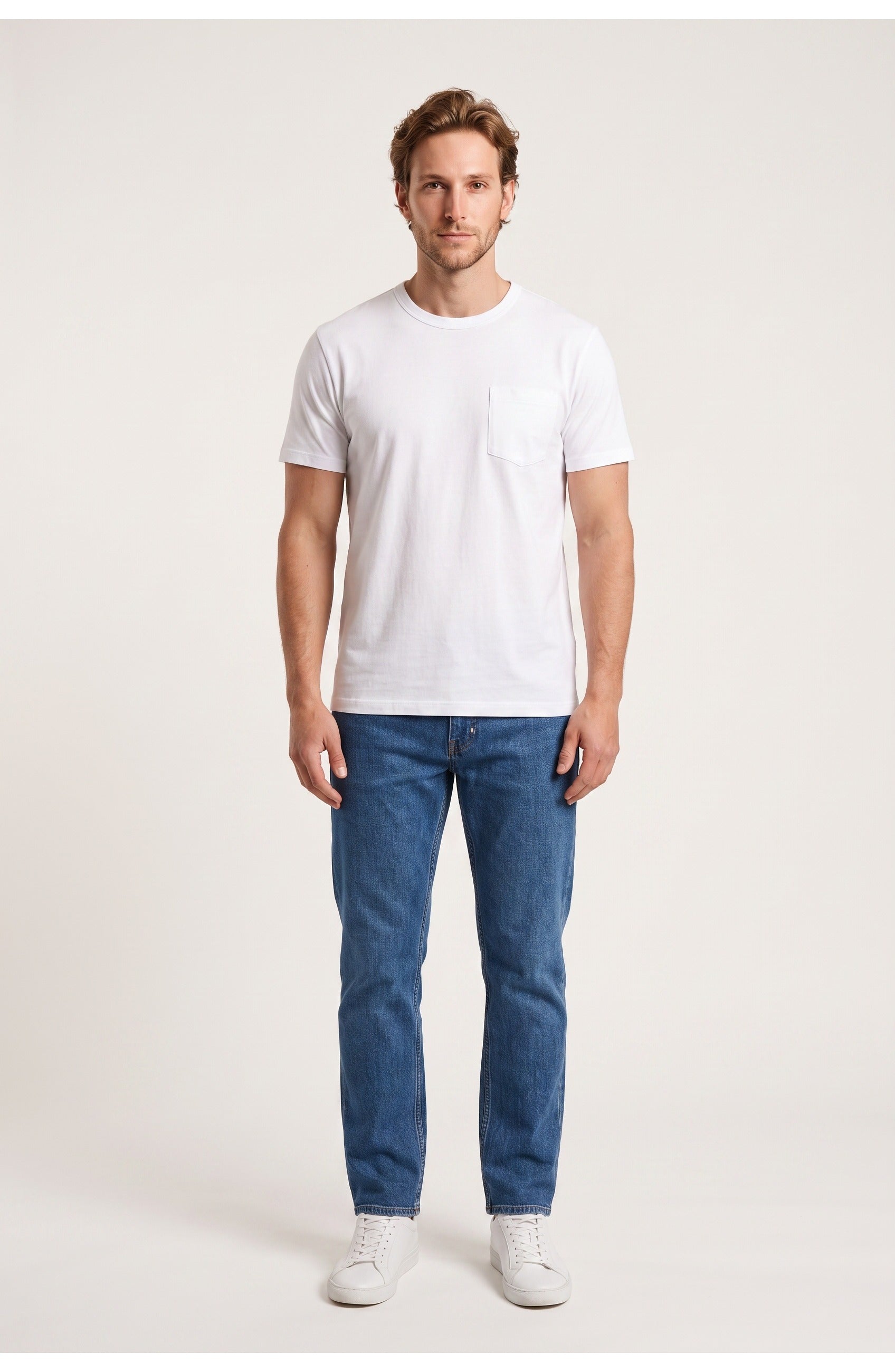 Men's Pocket T-Shirt | Crew Neck | Chest Pocket