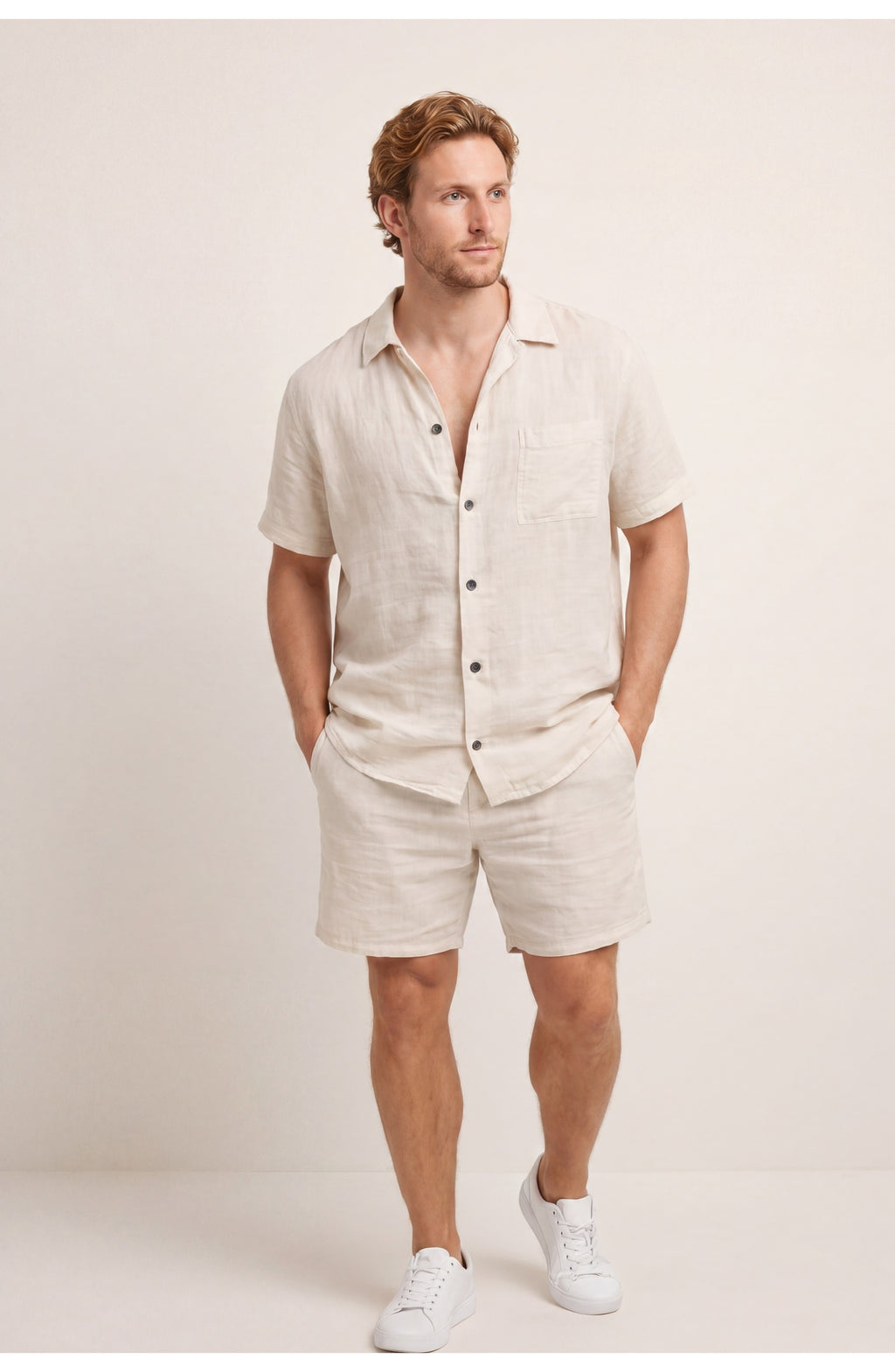 Men's Summer Co-Ord Set | Premium Buttons | Refined Look