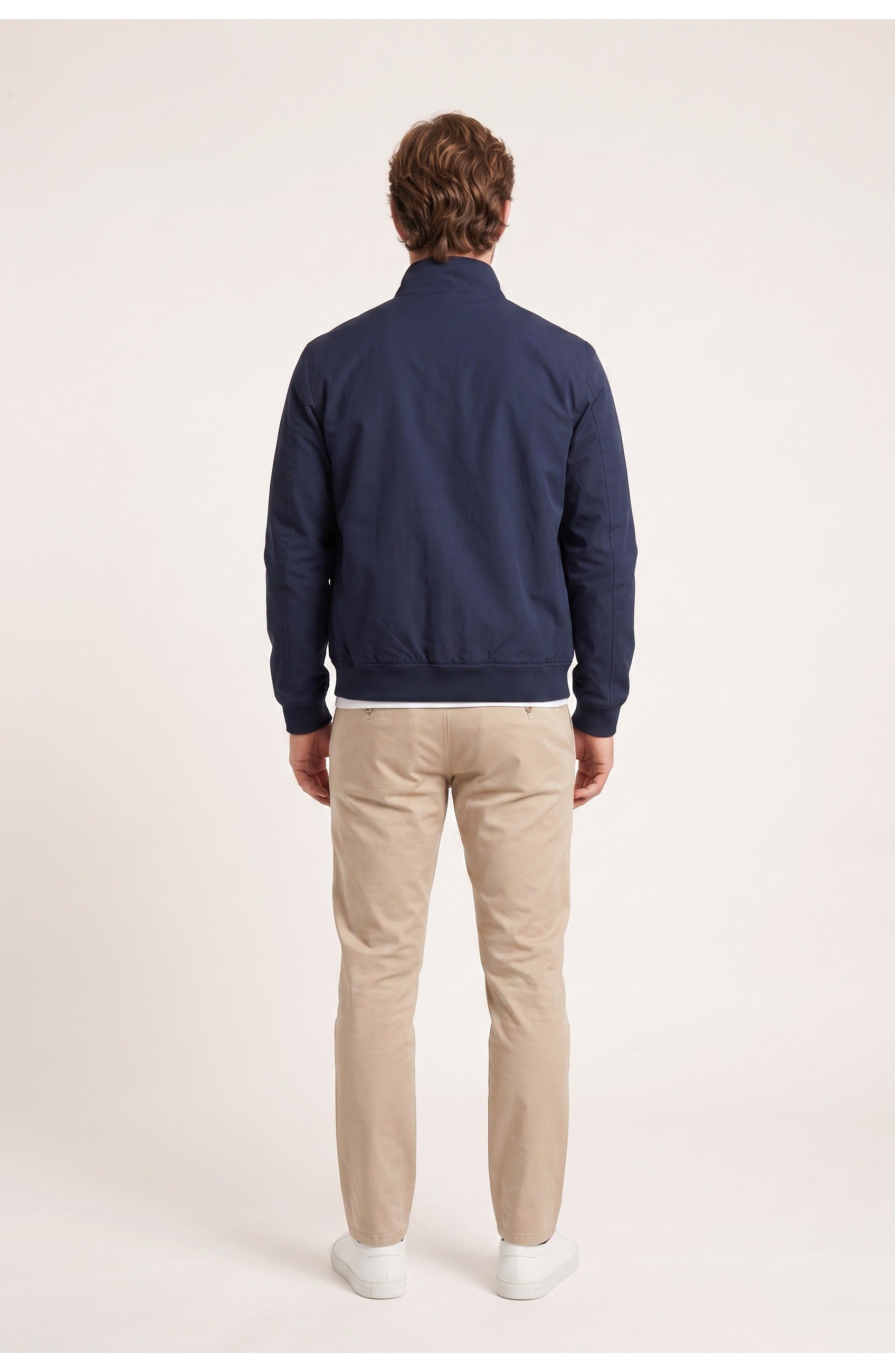 Men's Harrington Jacket | Stand Collar | Zip Front