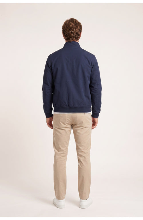 Men's Harrington Jacket | Stand Collar | Zip Front