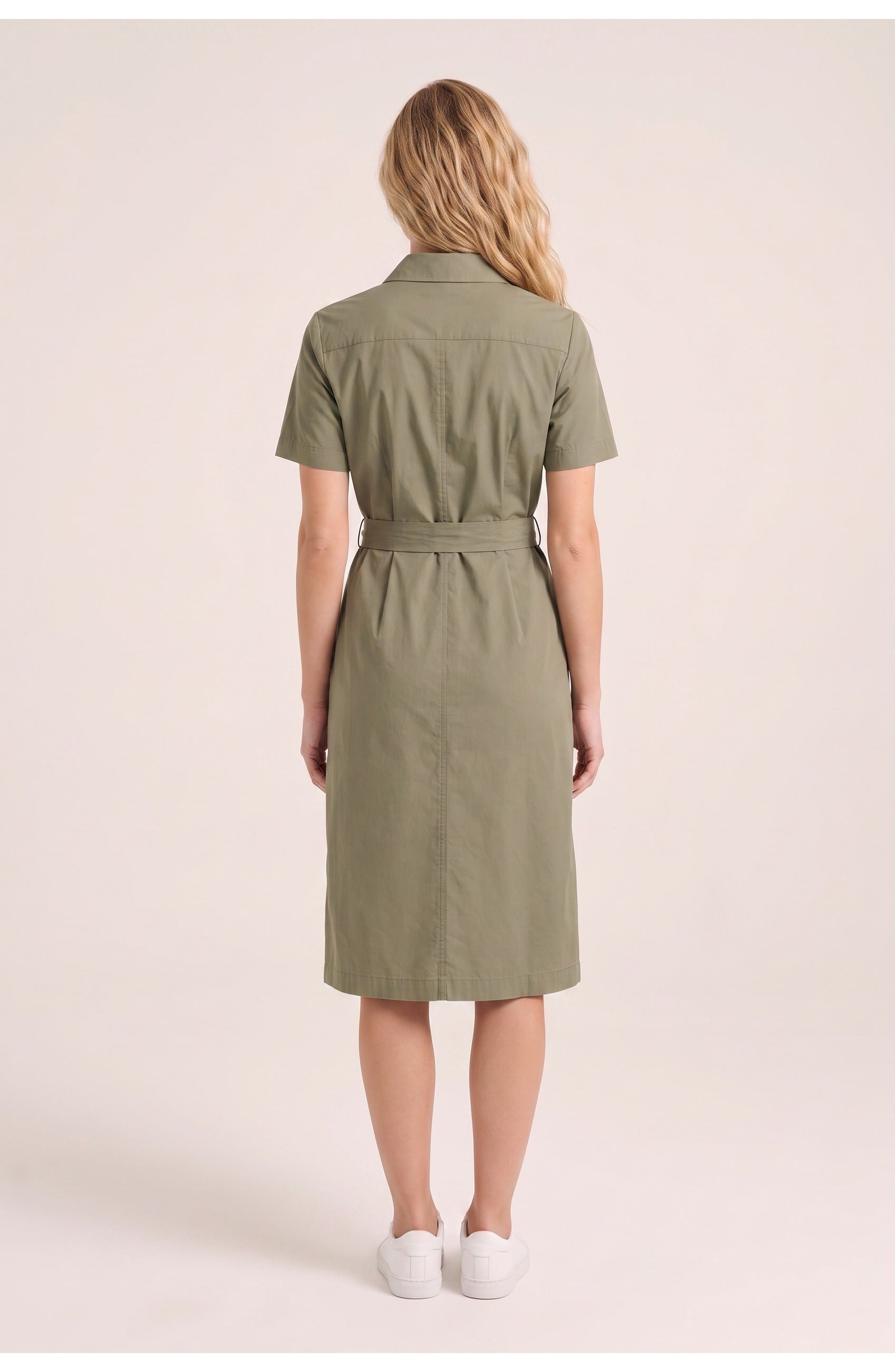 Women's Shirt Dress | Button Front | Waist Tie