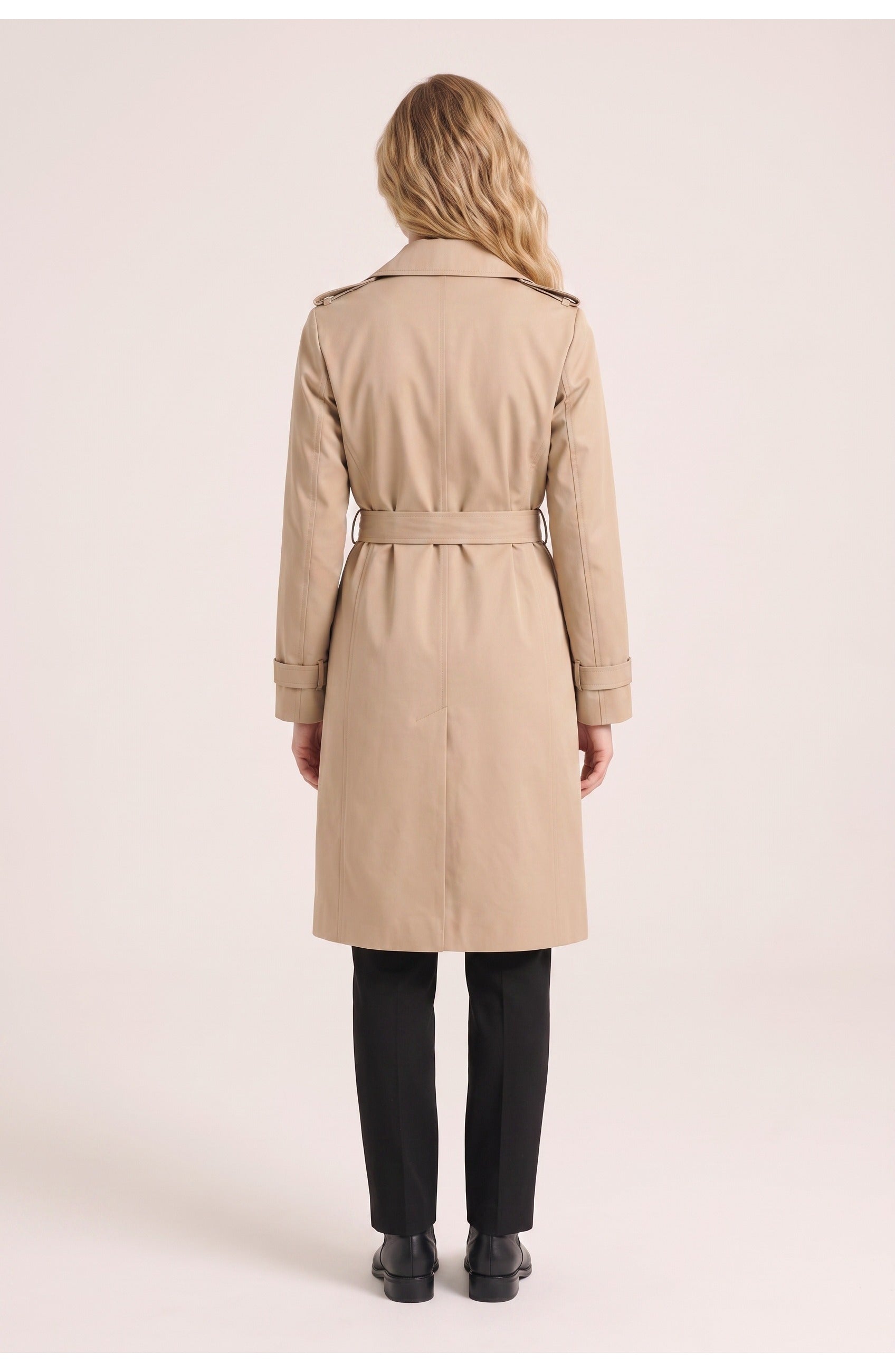 Women's Trench Coat | Double Breasted | Belted Waist