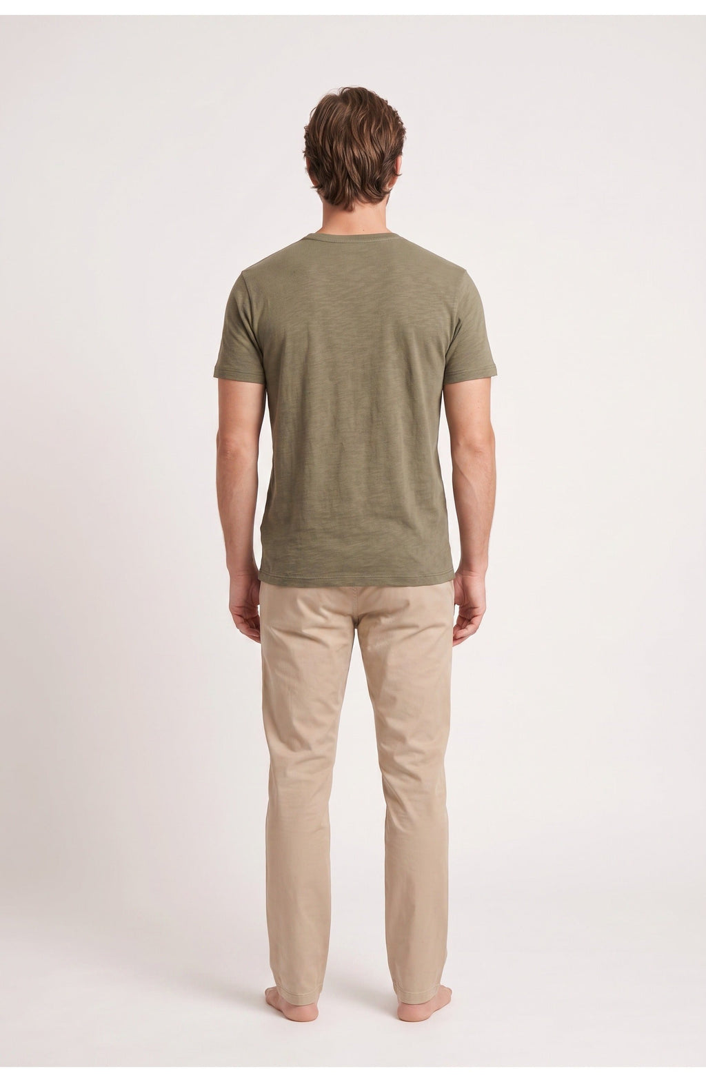 Men's Slub Crew Neck T-Shirt | Short Sleeves | Regular Fit