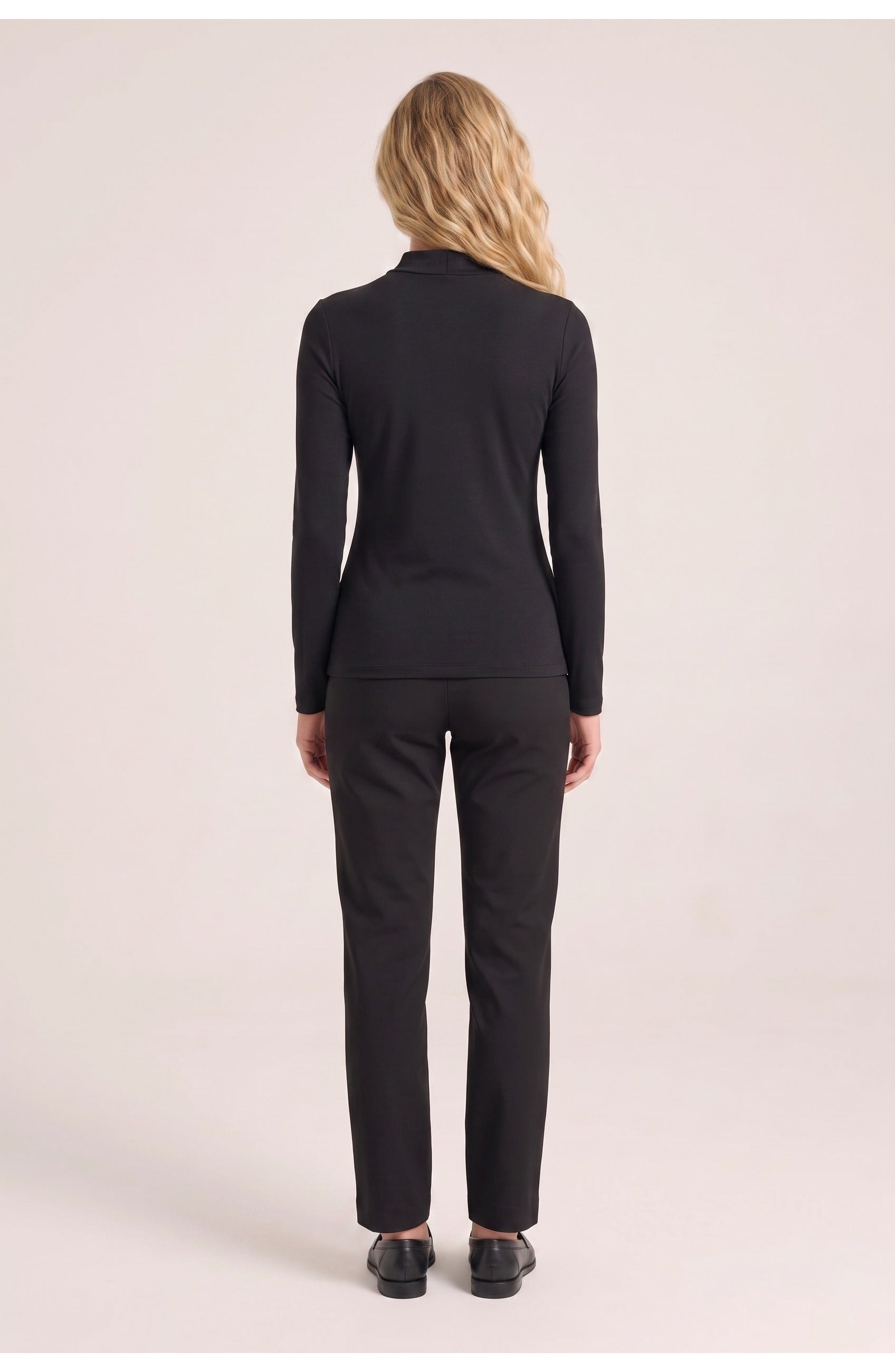 Women's Mock Neck Top | Long Sleeves | Slim Fit