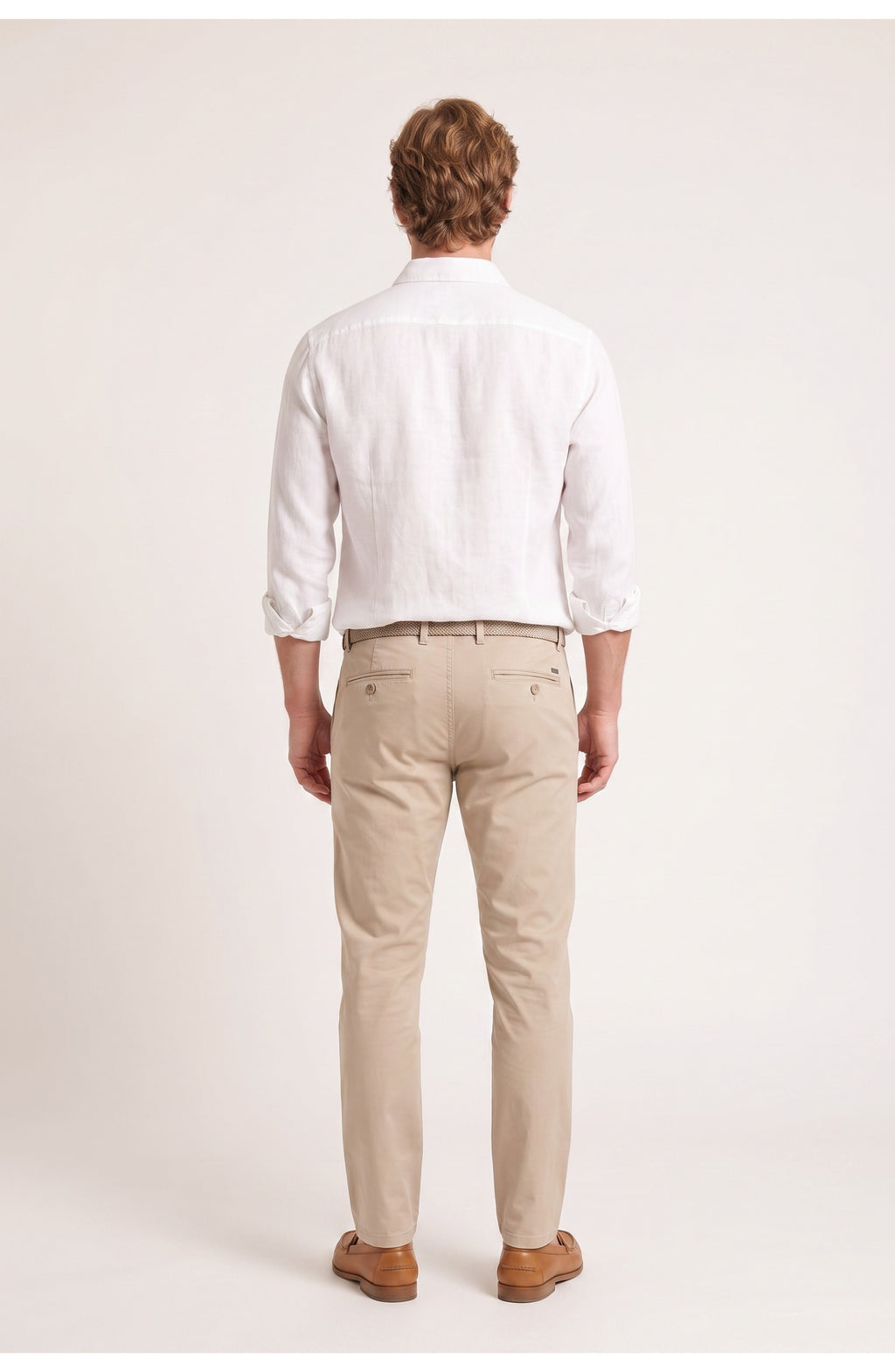 Men's Linen-Look Shirt | Classic Collar | Relaxed Fit