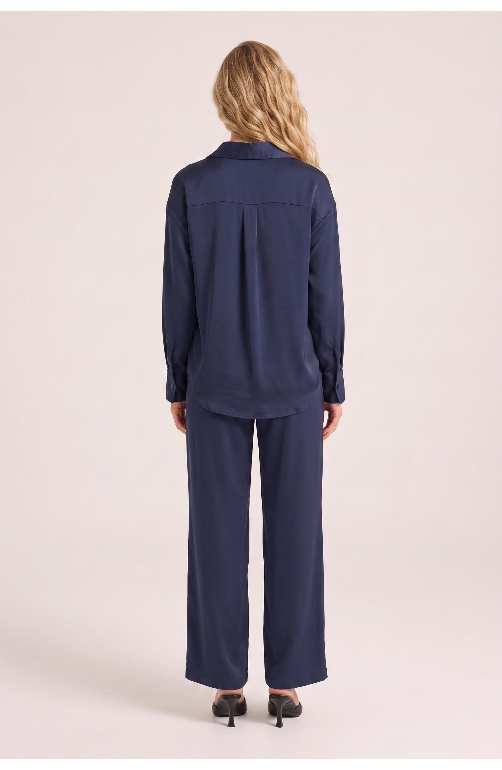 Women's Shirt and Trouser Co-Ord Set | Relaxed Shirt | Wide Leg